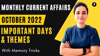 October 2022 Important Days & Theme | Monthly Current Affairs 2022 | With Mnemonics