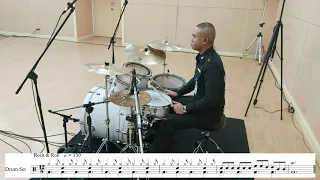 How to play Drum Lesson 8 :  Rock Roll