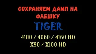 Как сохранить дамп на флешку ► Tiger X90, X100, 4100, 4060, 4160 HD