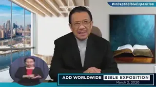 Ang Dating Daan Worldwide Bible Exposition March 02, 2020 #broelisoriano #angdatingdaan