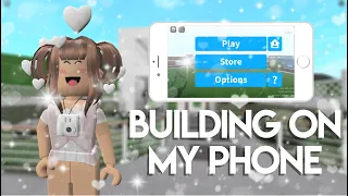 Building A BLOXBURG House On My Phone (Roblox)