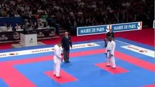 Yavuz Karamollaoglu vs Diego Mez Davy. Bronze Male Kumite -84kg. World Karate Championships 2012