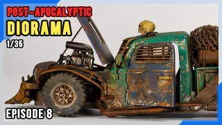 Modeling the Apocalypse: Crafting Convincing Post-Apocalyptic Dioramas - Dieselkit Mad Max Car [EP8]