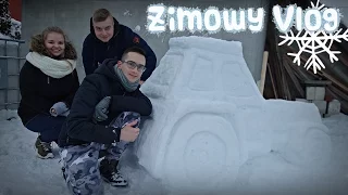 Lepimy ciągnik ze śniegu, Wiata w Mokrzynie, ZIMA 2017 ☆ Vlog - Go Pro Hero ㋡ MafiaSolec & Bronczek