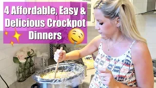 4 AFFORDABLE, EASY, AND DELICIOUS CROCKPOT RECIPES // COOK WITH ME 2018 // BEAUTY AND THE BEASTONS