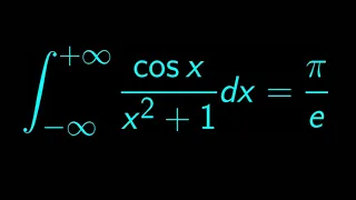 One of the most beautiful calculus results you'll see! Solved using the Laplace transform