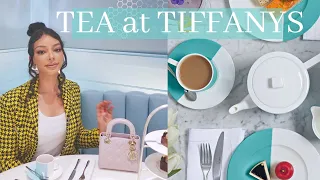 Afternoon tea at the Blue Box Cafe Harrods - Tiffany themed