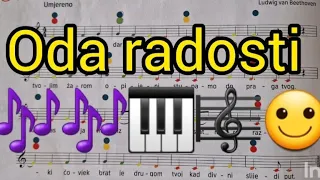 ➡️ OSNOVNI AKORDI NA KLAVIRU ZA POČETNIKE⬅️ ➡️41.dio ODA RADOSTI⬅️🙂🎶🎹🎼