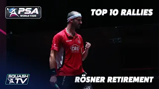 Squash: Rösner Retirement - Top 10 Rallies