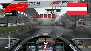 Formula 1 2021 - Austrian Grand Prix (Red Bull Ring Circuit) - WET Weather - FULL GAMEPLAY - PS5