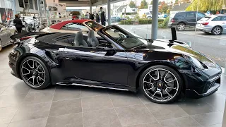 Porsche 992 Turbo S cabrio in Black | Walkaround