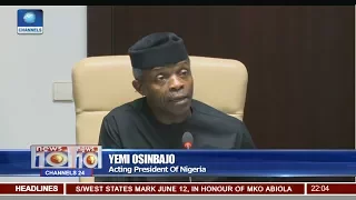 2017 Budget Signing: Osinbajo Assures Nigerians Of An End To Recession