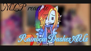 MLP react to Rainbow Dashes AUs || mlp || pt. 2