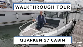 Quarken 27 Cabin - Walkthrough Tour - Awesome Space and Style - Similar Style to Axopar