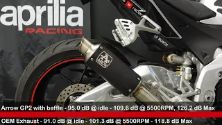 Arrow GP2 Exhaust - Aprilia Tuono / RSV4 V4 1100 - www.cbcmoto.com