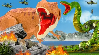 Rescue GODZILLA & KONG From GIANT PYTHON: Who Is The King Of Monster - FUNNY Godzilla Cartoon