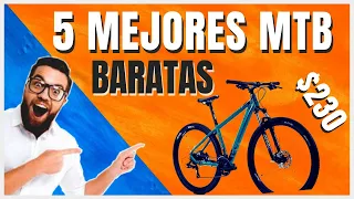 5 mejores BICICLETAS de montaña BARATAS para PRINCIPIANTES 2022