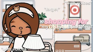 shopping for my DREAM apartment *TARGET* 📦 | *with voices* | toca life world roleplay