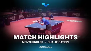 Huang Youzheng vs Chew Zhe Yu Clarence | MS | WTT Contender Zagreb 2022 | (Qual)