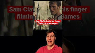 Sam Claflin broke his finger filming Hunger Games