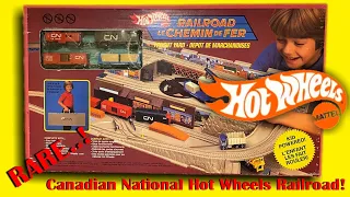 Hot Wheels Railroad Canadian National Freight Yard Set, le Chemin de Fer | Hot Wheels