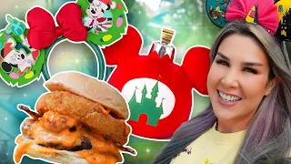 HOLIDAY 2023 MERCH PREVIEW & Trying LOTS of NEW FOOD! Disneyland Vlog 2023