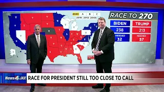 Race for President Still too Close to Call