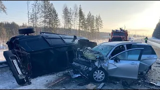 Два человека погибли в тройном ДТП на трассе «Вятка» в Марий Эл