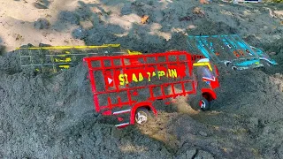 Finding the Shaky Truck Buried in the Sand on the Beach