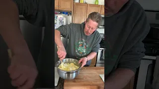 Cooking pierogies with Ronnie !!