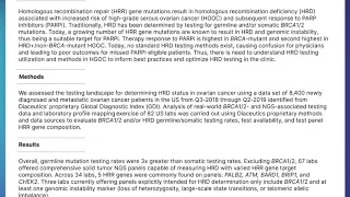 HRD in ovarian cancer: defined today, evolving for the future