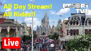 🔴 Live: Riding Every Ride at Disney’s Magic Kingdom - All Day Live Stream!