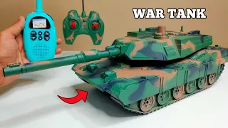 RC Powerful Panzer Tank Vs RC Water Jet Spray Tank Unboxing & Fight - Chatpat toy tv