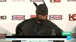 Tyson Fury dresses as Batman ahead of World Heavy Weight title fight against Klitschko