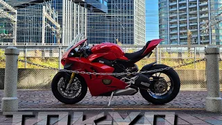 Taking my Panigale V4S to the Beautiful Italian Street in Tokyo