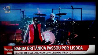 2018 Queen + Adam Lambert as news on our Portuguese TV - CMTV