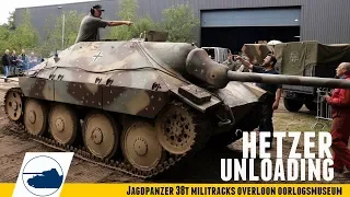 Starting up and Unloading a Hetzer - Militracks 2018.