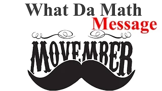 Movember message to all young (and not so young) men