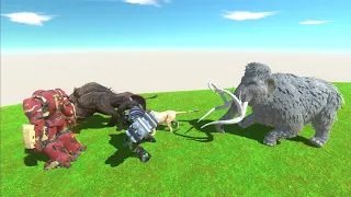 Run away from Mammoth - Animal Revolt Battle Simulator