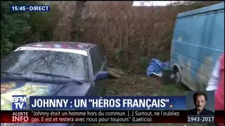 Ce fan a recouvert sa voiture de portraits de Johnny Hallyday