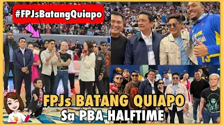 COCO MARTIN AT BUONG CAST NG FPJs BATANG QUIAPO LIVE na LIVE sa PBA HALFTIME | #cocomartin