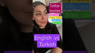 Tastes in English vs. Turkish #englishlearning #turkishlearning #englishgrammar #accent #ielts