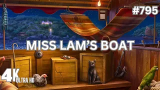 JUNE'S JOURNEY:  SCENE 795  MISS LAM'S BOAT🌟FULL MASTERED SCENE🌟 (Hidden Object Game)