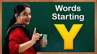 Learn Words Starting with Y | Flash Cards – Words Starting With Letter y | Toddler Words With Y
