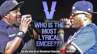 ICE CUBE verzuz SCARFACE, Who is the MOST LYRICAL EMCEE of All Time???