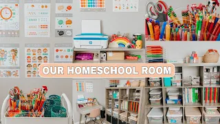 HOMESCHOOL ROOM MAKEOVER | ORGANIZATION + TOUR 2021