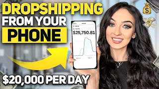 How to Start Dropshipping from Your PHONE & GET SALES (STEP BY STEP)