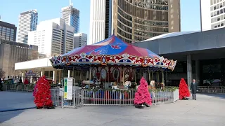 Toronto Christmas Holiday Fair in City Hall Nathan Phillips Square