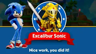 Sonic Dash - Excalibur Sonic Unlocked and Fully Upgraded Update - All 50 Characters Unlocked