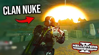 New Mission Clan Nuke Stratagem Gameplay Leak in Helldivers 2